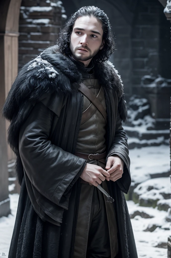 Jon snow de game off thrones pelado 