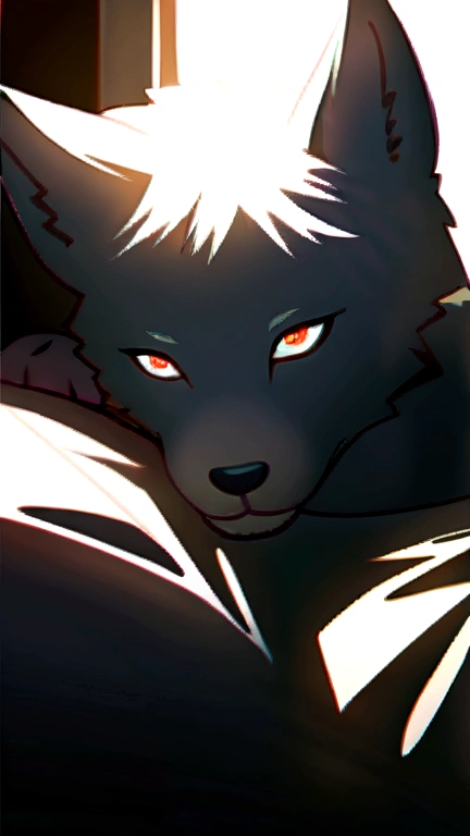 4k, high resolution, best quality, perfect colors, perfect shadows, perfect lighting, posted on e621, (by Chunie), male, furry, Wolf anthro, solo,eyes, (Realistic eye details 1.2), in bed, waking up, yawning, stretching body, wearing shorts, with morning sunlight, abs, dramatic lighting, soft lighting, day, highly detail, Hair coiled, glare, delight, wake up early position, Abstract beauty, centre, Looking at the window, Facing the window, nearing perfection, Dynamic, highly detailed, Liso, sharp focus, 8K, A high resolution, illustration