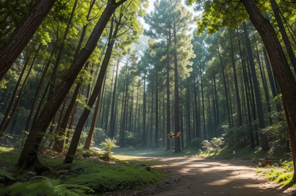 Paleozoic flying Insects、In the ancient forest