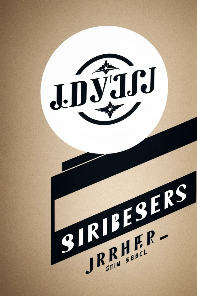Minimalist barbershop logo with the name STYLE J&J