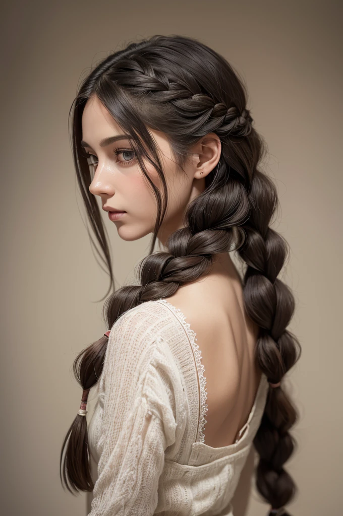 ((Highest quality, 8k, masterpiece: 1.3)), sharp: 1.2, Perfect Body Beauty: 1.6, ((Layered Hairstyles, Big Breasts: 2.5)), (Golden lace dress: 2.0, Off-the-shoulder dress: 2.0, A dress that covers the chest: 2.0), ((long hair: 2.0)), ((necklace)), Earrings, ring, Bracelet, Hair Accessories, ((Beautiful young teenager woman)), ((Straight nose)), (Eyeliner), Armpit Hair, Bristles, ((White and beautiful skin)), Wavy Hair, Beautiful attention to detail, Super detailed, Highly detailed face and skin texture, fine grain, double eyelid, Black Hair, Big Ass, Lower Body, Thighs, (((Skinny))), Wet and shiny lips, smile, Get a grip on your body, ((Anatomically correct human body)), ((Crisp body shape)), Ribs, clavicle, Protruding skeleton, A face without nasolabial folds, Shyness, Thin eyebrows, Big eyes, (shoot from side: 1.0), (Narrow shoulders: 2.0), (Serious face: 2.0), Corset-like dress, White skin