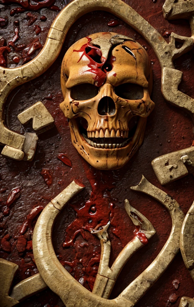 Modulistic terror,
A vast sadistic feast,
The only way to exit,
Is going piece by piece,
You have no choice of life or death,
My face you will not see,
I'll rip your flesh 'till there's no breath,
Dismembered destiny,
As soon as life has left your corpse,
I'll make you part of me,
No emotion,
Death is all I see,
Modulistic terror,
A vast sadistic feast,
The only way to exit,
Is going piece by piece,
Bones and blood lie on the ground,
Rotten limbs lie dead,
Decapitated bodies found,
On my wall, your head!,
On your trail I close the gap,
One more life that soon won't be,
No emotion,
Your flesh is all I need,
I'll send you to your maker,
Confront the God you seek,
A flash of red upon his your chest,
Safety out of reach,Fractal, dark colours,Masterpiece, 3d modelling, super detailed, abstract art, digital art