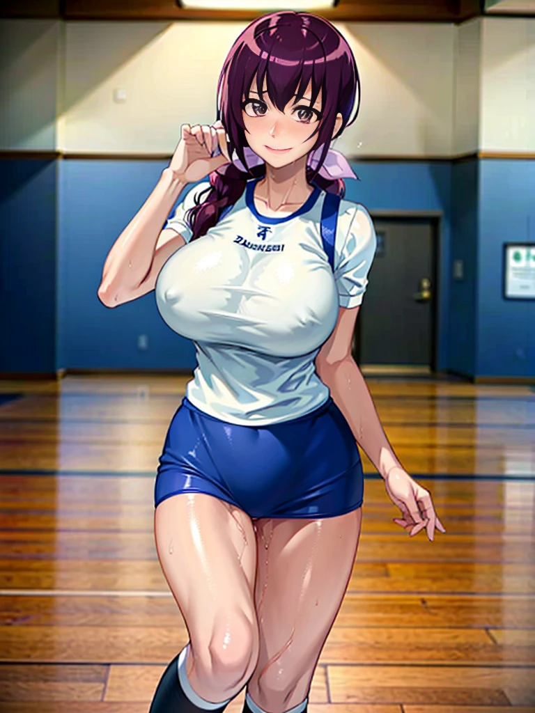 Female student taking a photo(Volley_uniform:1.Wear 3)、
Good move、4K、Super huge 、High resolution、masterpiece、Highest quality、頭w:1.3、((Hasselblad Photos))、Fine skin、Sharp focus、(Light)、clavicle、night、Soft lighting、Dynamic Angle、[:(Detailed face:1.2):0.2]、(((Inside the Volleyball field)))、Shooting from behind、Sweaty、、A nasty smile、turn around、A shirt soaked with sweat、Big Ass、blush、Sweaty、Hot Breath、Big dick