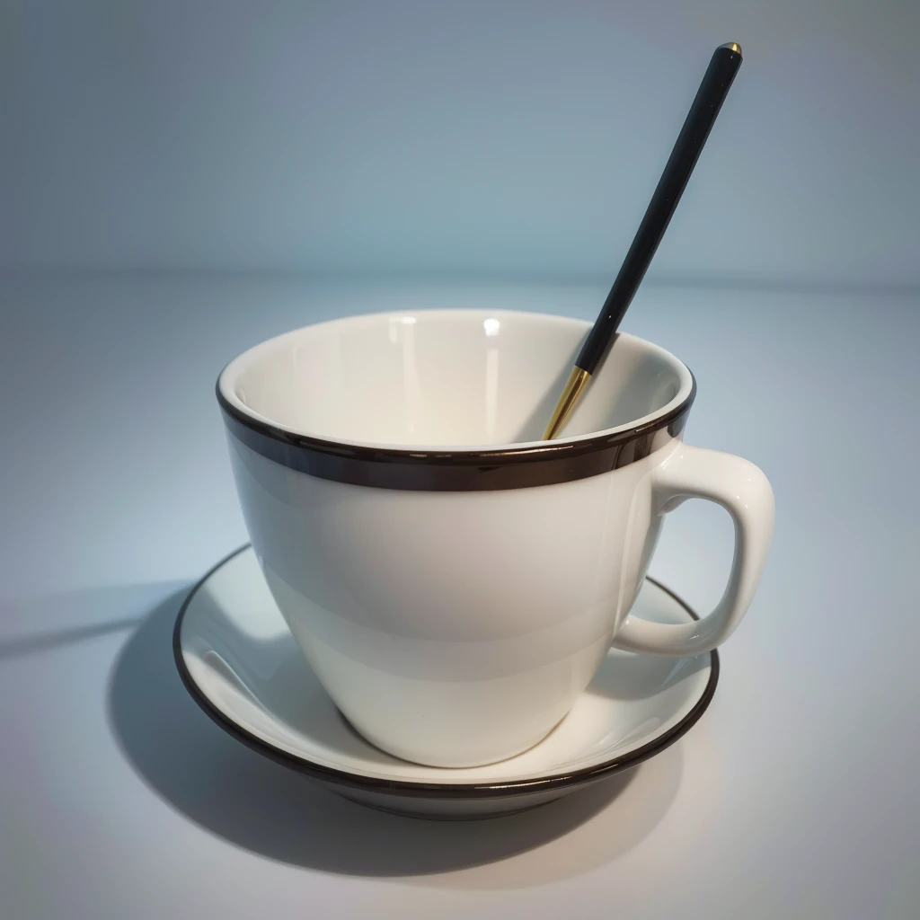 Illustration of a cup using the phone