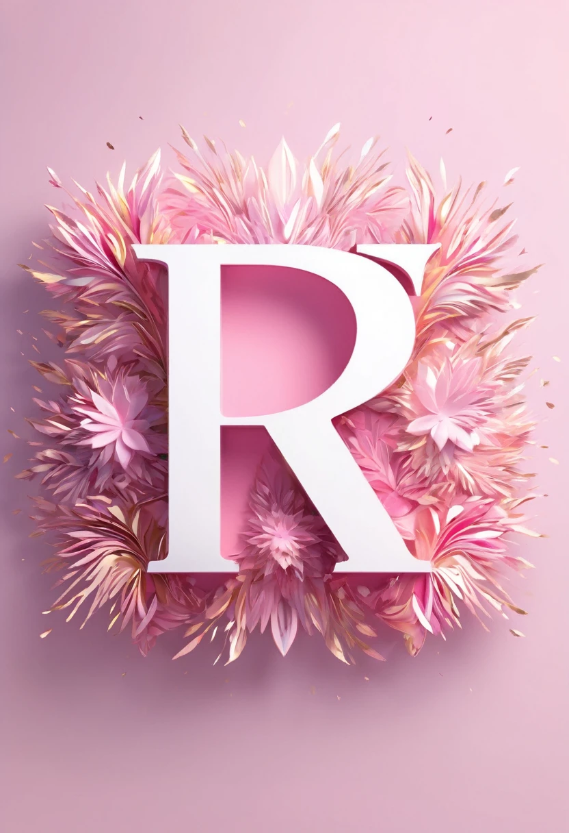 ((Best Quality))logo of the title "EUPHORIA", ligth pink colors, letters visible, logo for an influencer