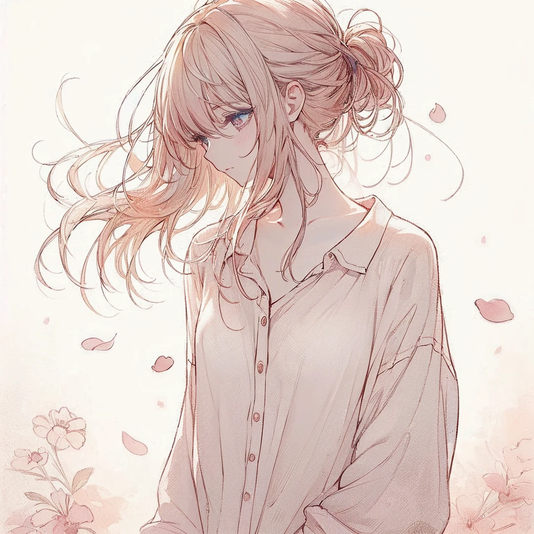 Official art using high-quality hand-drawn watercolor sketch techniques. (best quality,4k,8k,highres,masterpiece:1.2),ultra-detailed,beautiful detailed eyes,A girl with beautiful eyes, everyone, beautiful anime girl, cute anime girl, smooth anime art, anime style, elegant colors, soft lighting, delicate beautiful wet eyes, very coquettish, (beautiful large breast:1.2), (correct hands:1.2),