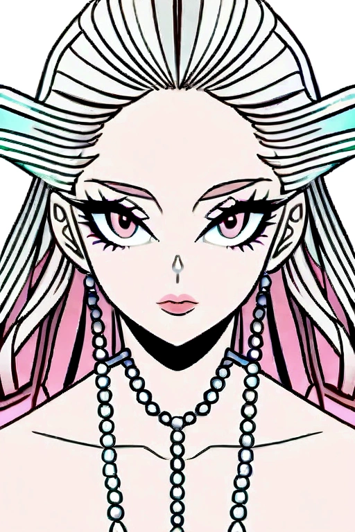 Female character styled from DC comics characters, young girl of 16 years, with a dress that is not even revealing, nor adjusted, Let him have platinum hair with eyes the color of pearls and pink lips..