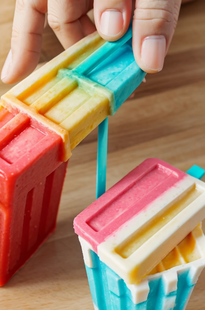 Create a eating a delicious popsicle in 3D