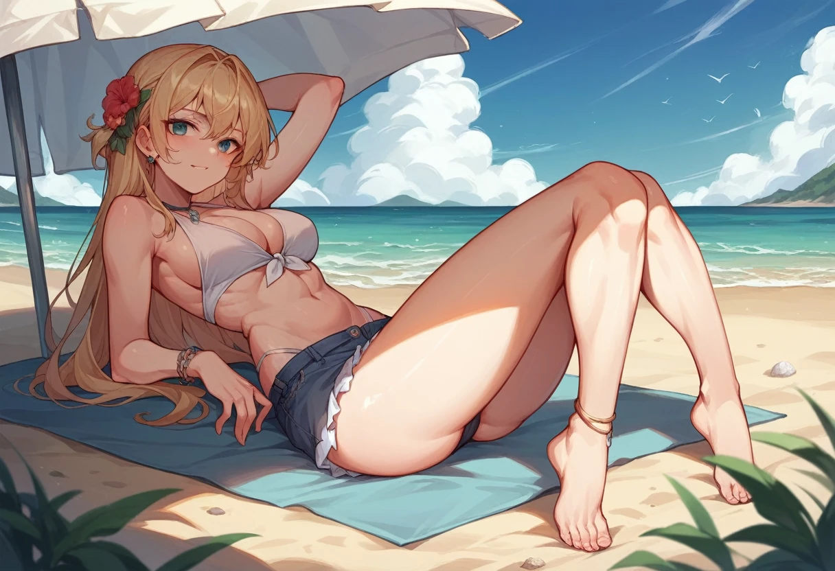 Sandy Beach、sun、Wind、Ocean、Beach、cloud