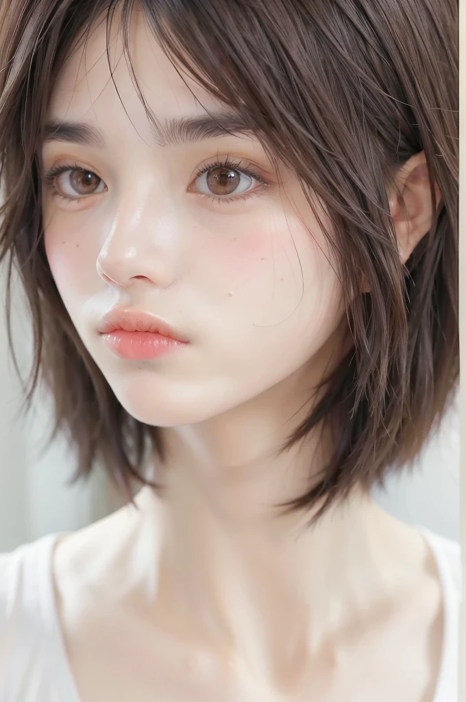 Brown haired girl, Perfect Skin, Perfect Face, ESPA