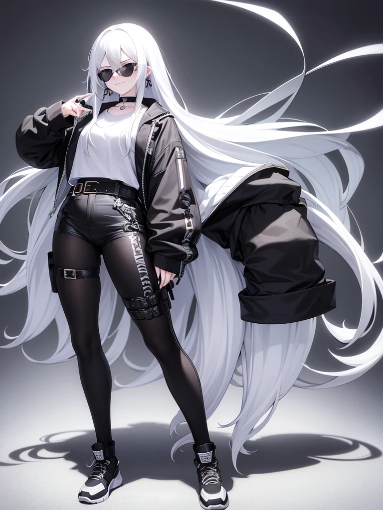 Sense of presence, look up, Focus on shoes, (White Hair Girl), (Thick, dark blue eyebrows:1.4), (Dark blue eyebrows:1.7), (Thick eyebrows:1.3), (Huge black fluffy animal ears:1.1), (Black animal ears:1.1), BREAK, (((Mesh Stitching Crop T-Shirt, Cutout Long Sleeve Top))),BREAK, (Big Breasts:1.2, Thick legs, Adult female body, Sturdy body:1.2), (sharp eyes, Ultra-high definition CG, Precisely designed costumes, 4K, 8K, Ultra-high definition CG, Precisely designed costumes, Clear lines, Expressive and Captivating Eyes, Fine Details and Realistic Textures, cinematic lighting), ((white background)), BREAK, (Wearing black leggings with holes), Skinny sleeves, (Torn and holey leggings:1.2)(Black leggings:1.4), (過剰なRuggedThick soleブーツを履いています:1.2), (Thick sole:1.5), (Big shoes:1.3), brwak,((Distressed denim))