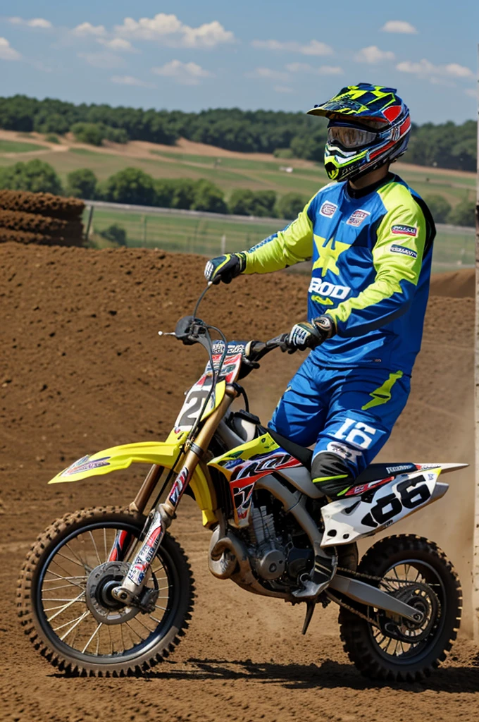 Motocross with the number 26,09