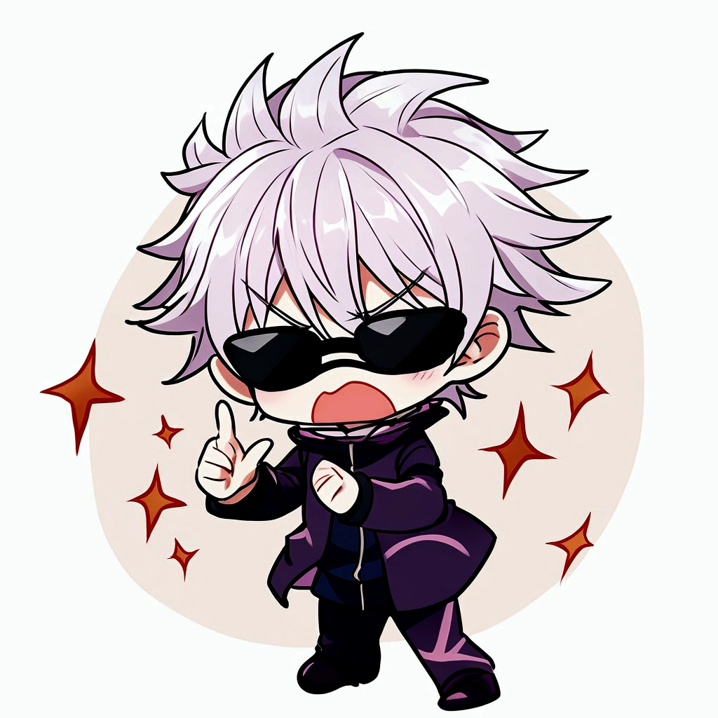 Make Gojo Satoru in a rage moment, keep hi crown.