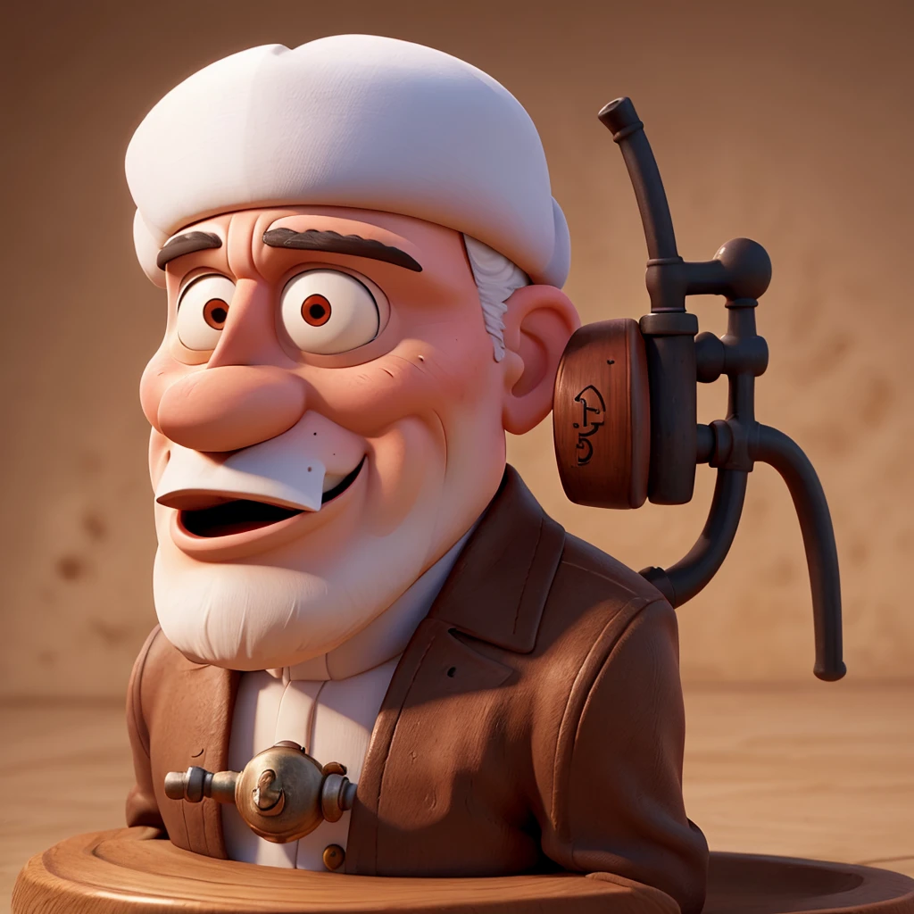 a Popeye logo of Saint Pope with a pipe in his mouth