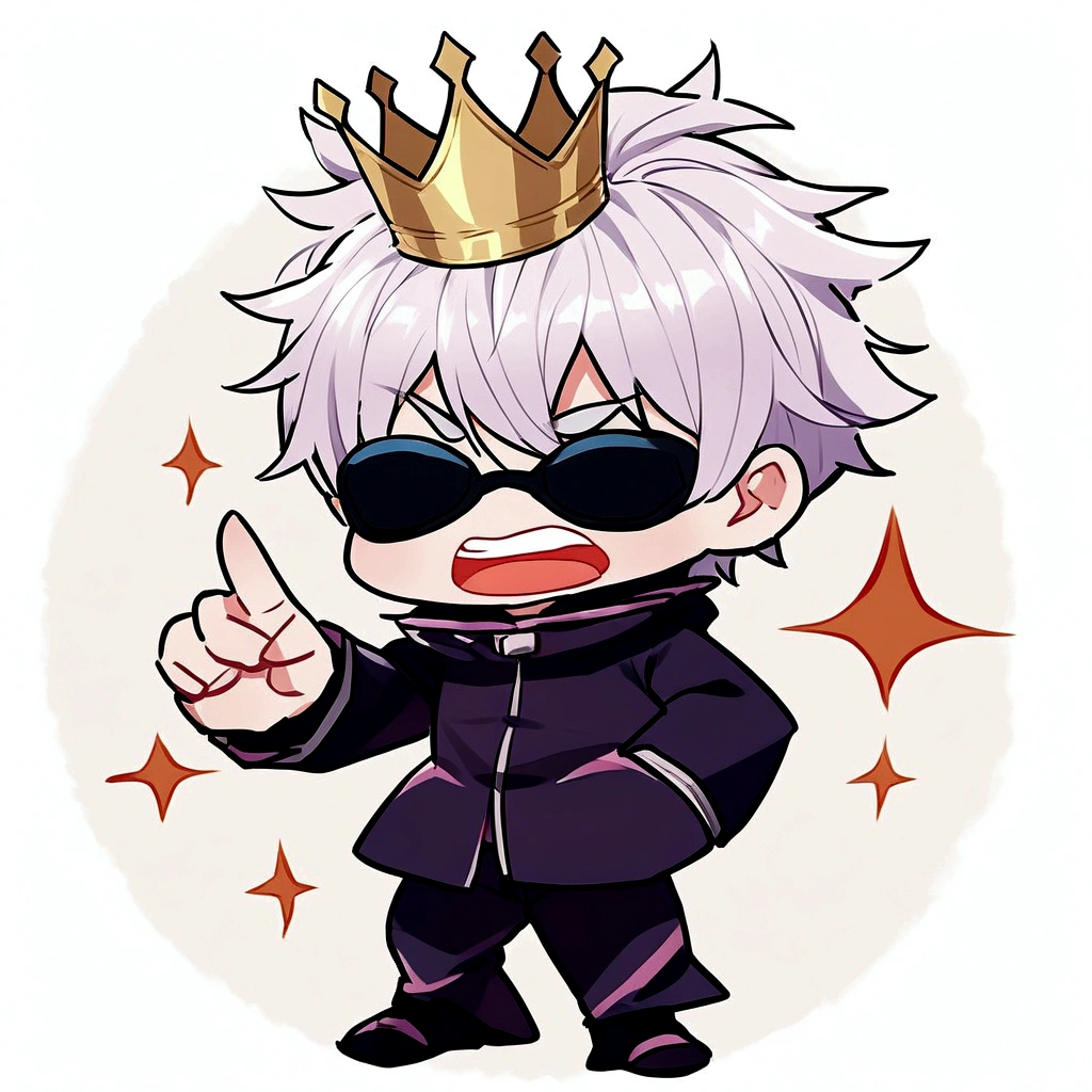 Make Gojo Satoru in a rage moment, keep his crown.