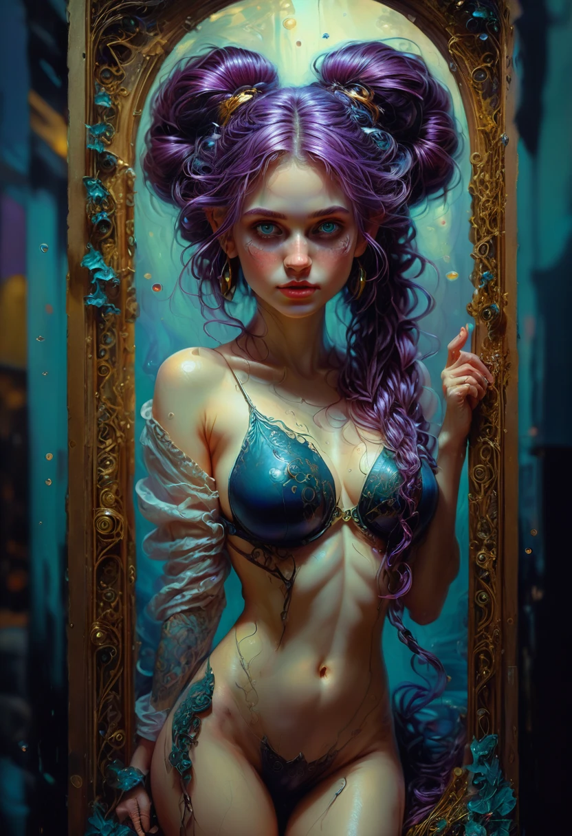 A girl, Twin Tails, full body, cinematic still, cinemascope, by Dorina Costras, best quality, masterpiece, very aesthetic, perfect composition, intricate details, ultra-detailed
