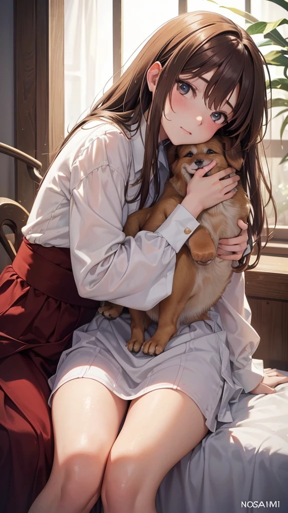 Noémi, whose name means "comfort," is a beacon of compassion and kindness. straight, ((girl ??????? is pose: ???????????)), With light brown hair that falls in soft strands and warm, deep eyes full of empathy and understanding, his face conveys warmth and affection. Her clear skin and soft tone highlight her natural sweetness. He usually dresses in simple but elegant clothes, warm colors that reflect his kindness and affection. With a voice that conveys comfort and a calming presence, Noémi is someone to trust and seek support in difficult times.Master piece, ??? angle, ((the girl an instant before being ??????))