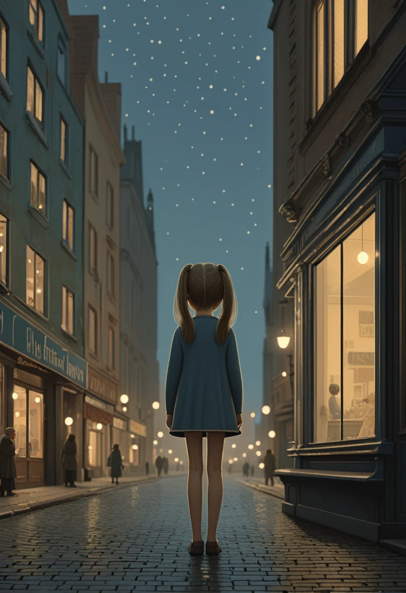 A girl, Twin Tails, full body, cinematic still, cinemascope, best quality, masterpiece, very aesthetic, perfect composition, intricate details, ultra-detailed