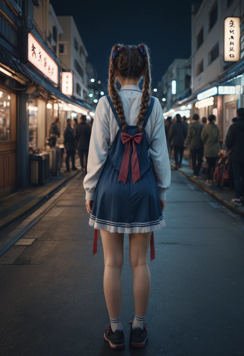 A girl, Twin Tails, by the window, full body, cinematic still, cinemascope, best quality, masterpiece, very aesthetic, perfect composition, intricate details, ultra-detailed