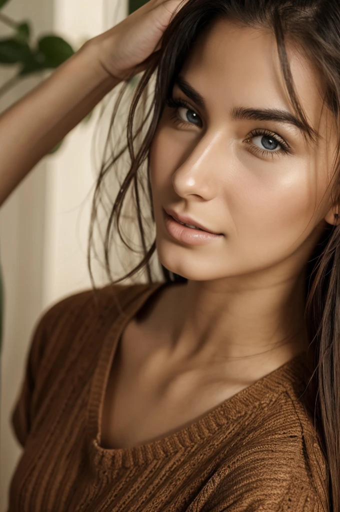 Realistic woman 22 years old 