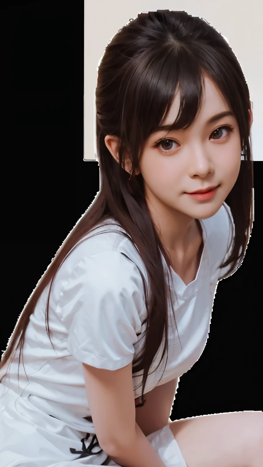 Anime style image of a woman wearing a short skirt and shirt, seductive anime girl, Smooth anime CG art, Surrealist schoolgirl, Surrealist schoolgirl, Knee-high socks and skirt, Realistic anime girl rendering, Beautiful and seductive anime woman, actual , actual anime 3 D style, 3D animation realistic, beautiful anime high school