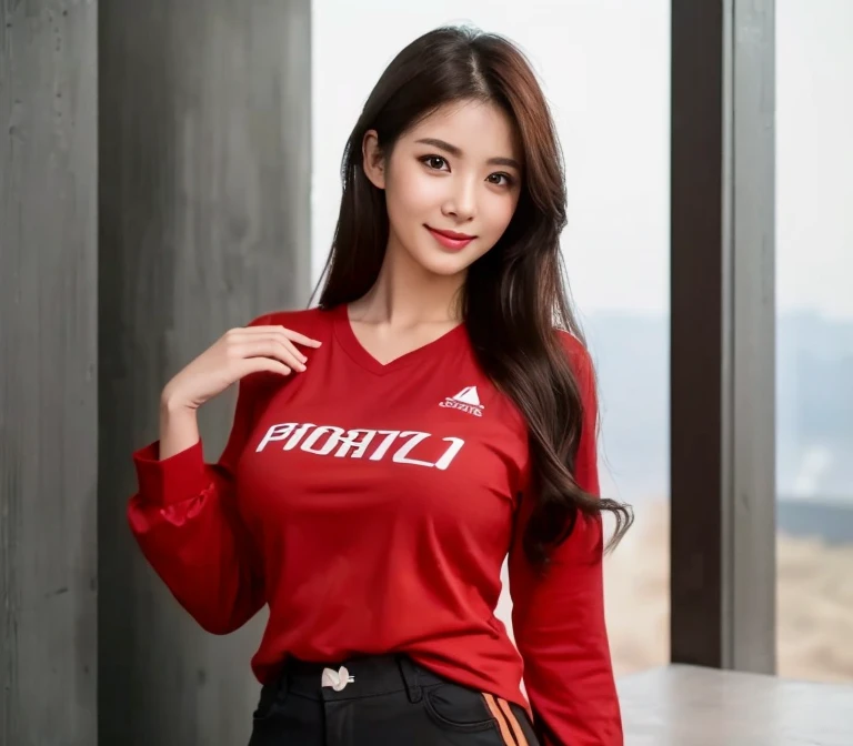 8k images, Shot with a high quality Fuji 45 camera..,000,Raw photo 000 pixels, best quality, Masterpiece:1.2), (realistic, photo-realistic:1.37), very detailed,
1 woman,cute, alone,Beautifully detailed sky,at night, Outdoors in the countryside there are flowers..,) ,big breasts, seductive smile, wide aperture, professional lighting, Sony A7R4, 50 mm sitting lens. 2 medium sized breasts,Beautifully detailed eyes,(dark orange t-shirt, Long hair floats up:1.2),floating hair