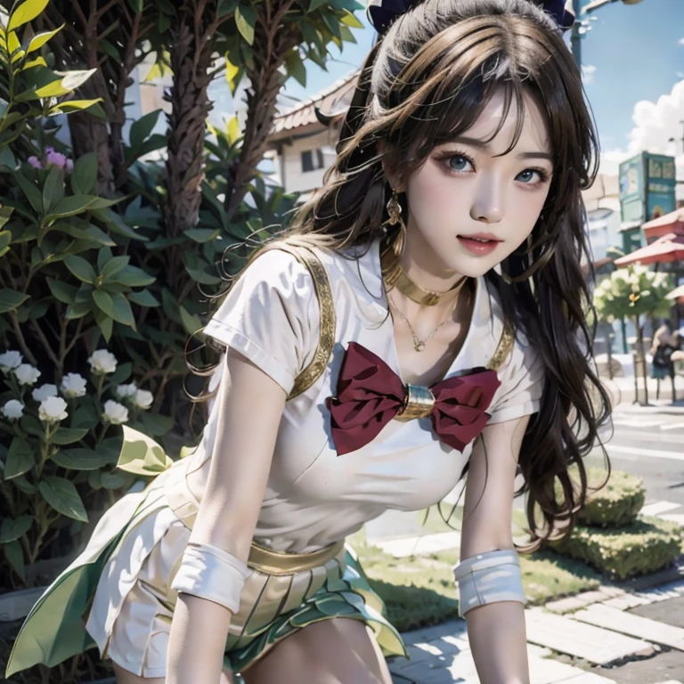 (masterpiece, best quality:1.2), 1girl, solo,美少女战士,皮肤暴露,皮肤光滑