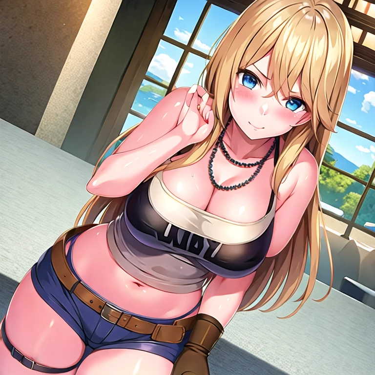 1 girl, small nose,black suspenders,Bulging big,breasts,walls: Black miniskirt,garters,Gaze,Small face,bangss,holster,Beautuful Women,hands up,leg holster,Gaze,black boots panty shot, provocation,flank,flank sweat soio,arm, pose muy sexy,(with sparkling eyes and a contagious smile), very beautiful detailed face and eyes, bright colors, cute face, delicate beautiful face, Bright magenta eyes, cute eyes, sparkling eyes, Big eyes, (big breasts:1.3), (perky chest:1.1), (pointed chest:1.0), medium hips, glamorous body, white skin, smile, thin pubric hair, shiny hair, super beautiful face, Super beautiful eyes, Super beautiful hair,trendy outfit,sexy and attractive,explosion of colors,big hairpin,full body esbian,illegal occupation, Real World, Natural light,perfect Natural light,looking at viewer,