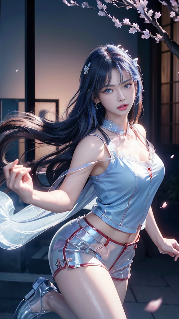 ((((Best Quality, 8K, 32K, masterpiece, 1.2)))),{{solo}},nsfw,{{{Artist: EUPHORIA's style}}},((perfect beautiful face:1.2)), wearing , windy skirt, showing panties, embarrass, see through panties, ((a lot of public hairs:1.3)),