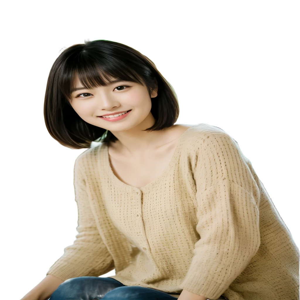 Arav women sitting on a bench,With a smile on your face, 可爱的Korean actress, Korean actress, Lee Ji-eun, Lee Ji-eun, short hair, Young and cute Korean face, Young and beautiful Korean woman, Huang Shiwen, Young cute pale Asian face, Park Jimin, Another Iwakura, Beautiful young Korean woman