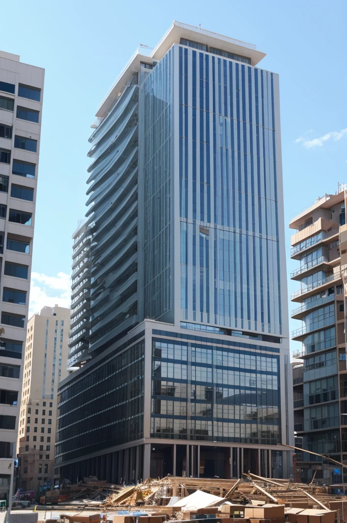 Photo of a building being constructed