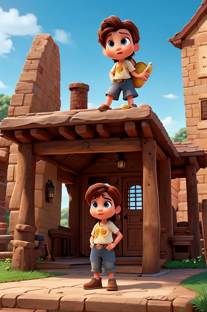 Create a Disney Pixar-style setting