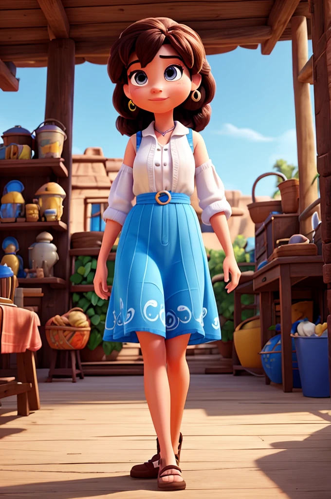 Create a Disney Pixar-style setting, withouth People