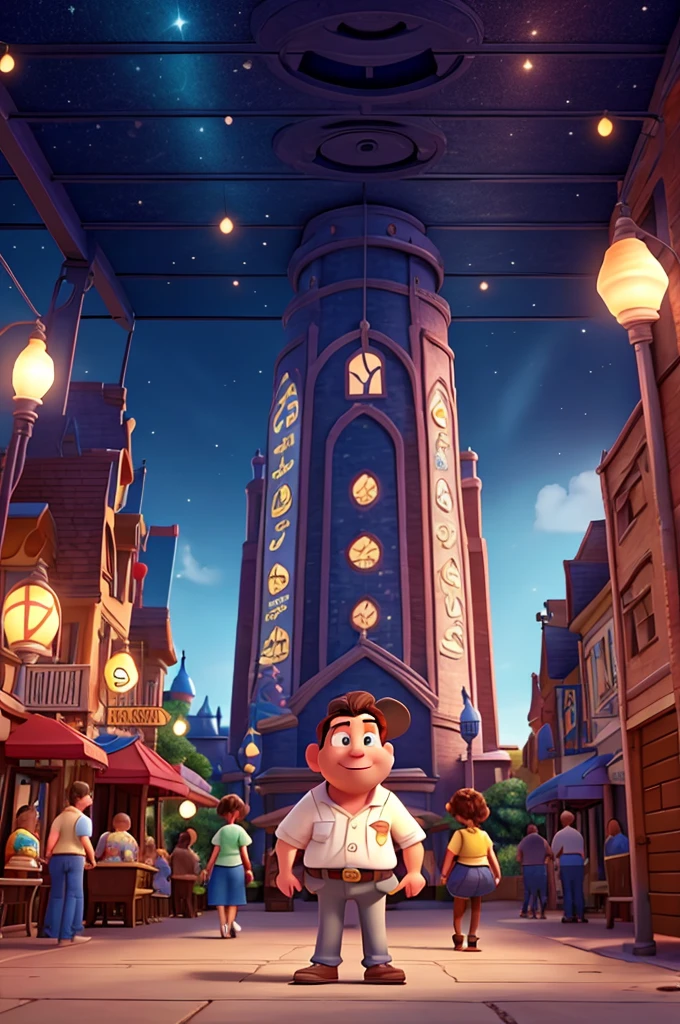 Create a Disney Pixar-style setting, withouth People