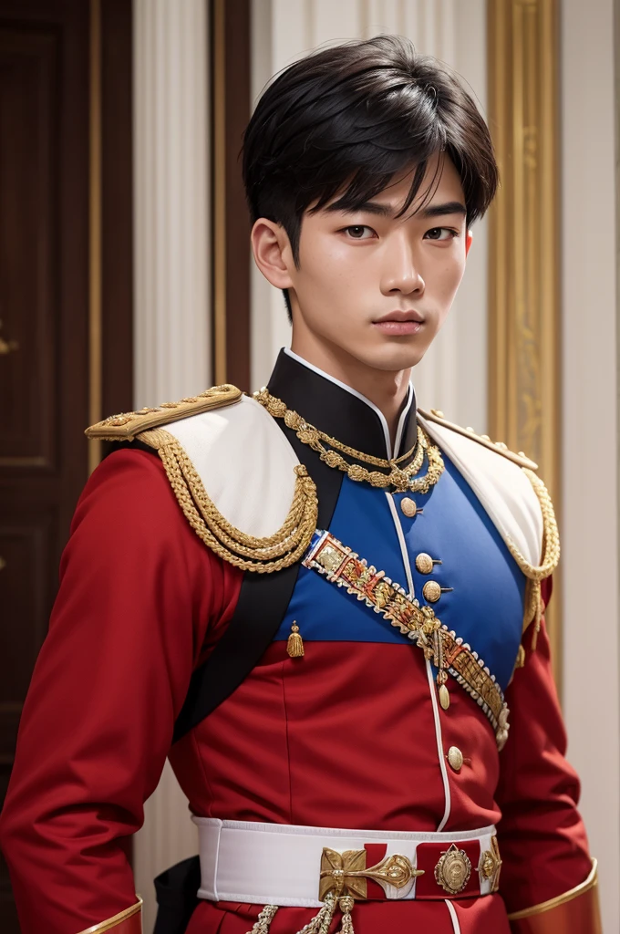 Asian man 20 years old, Royal Guard