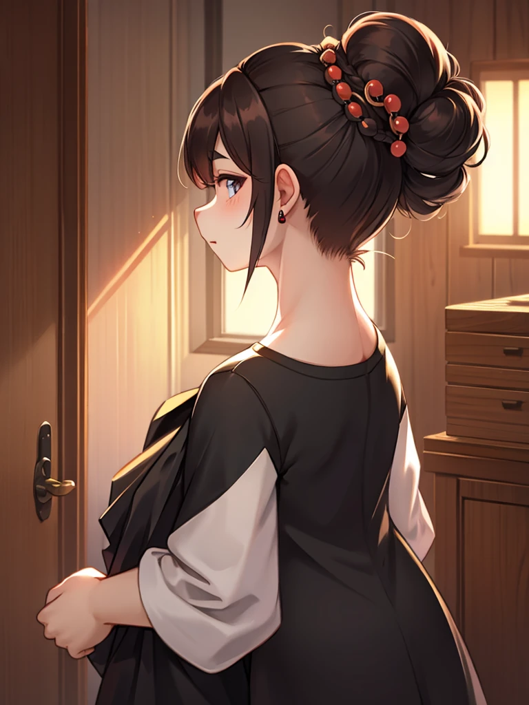 Updo, nape