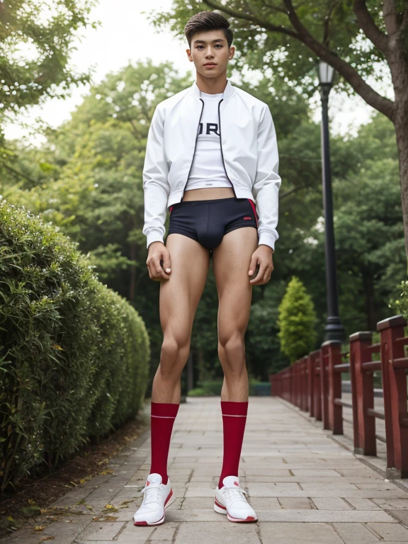 teenagers , very young , light-skin , wearing an dark red sexy underwear, tmasterpiece,k hd,the feet,Transparent sports vest,semi transparent,black long socks,The barefoot , red colour , handsome and cute , extreme cute boy , white skin , dark red underwear boxers shorts , extremely tall and cute boy ,oppa model , handsome model , full body , dark red boxers underwears short shorts , black socks , white light-skin , Chinese model , young boy , white skin , handsome and extremely cute , red boxers underwear shorts , long black socks , handsome model , at the park , jogging , model oppa , long legs , jogging , running , high knee black socks ,black long socks , stand up , extremely tall , extremely high , red underwears , red sports underwear , long black socks , clean and white legs , Chinese model , extremely long legs , looking at the camera , clean and white thigh , heavy bulge , kid face , b , wearing red underwears boxers , light and white skin , Chinese model , strike a pose , sexy pose , flexing pose , show off his handsome pose , size different , height different , tallest boy in the world , height comparison with other boy