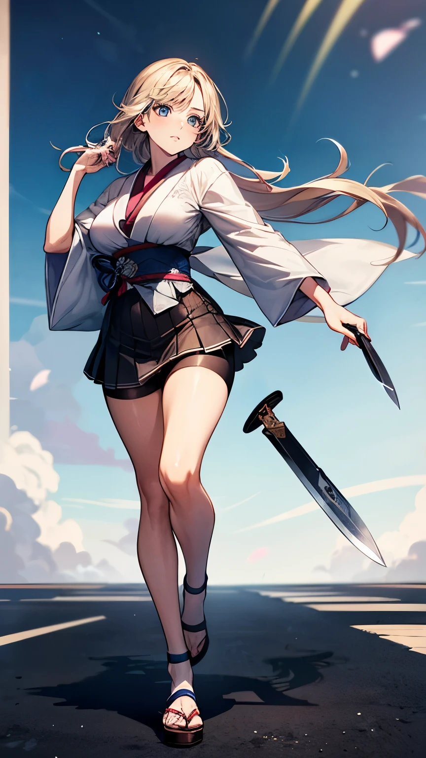 （Very delicate and beautiful：1.2）super model,,Beautiful breasts,voluptuous,【bike shorts】,,【3girls】,,Highest quality, High resolution, 8K,Kick in a hurry.mini skirt,Japanese Lolita,knife,Blue Flame