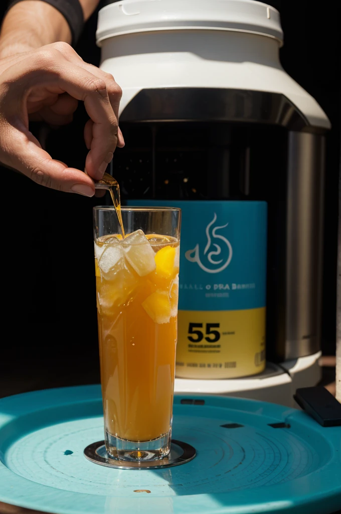 logo for a drink that activates the brain and is called the BRAIN 5 drink.O
