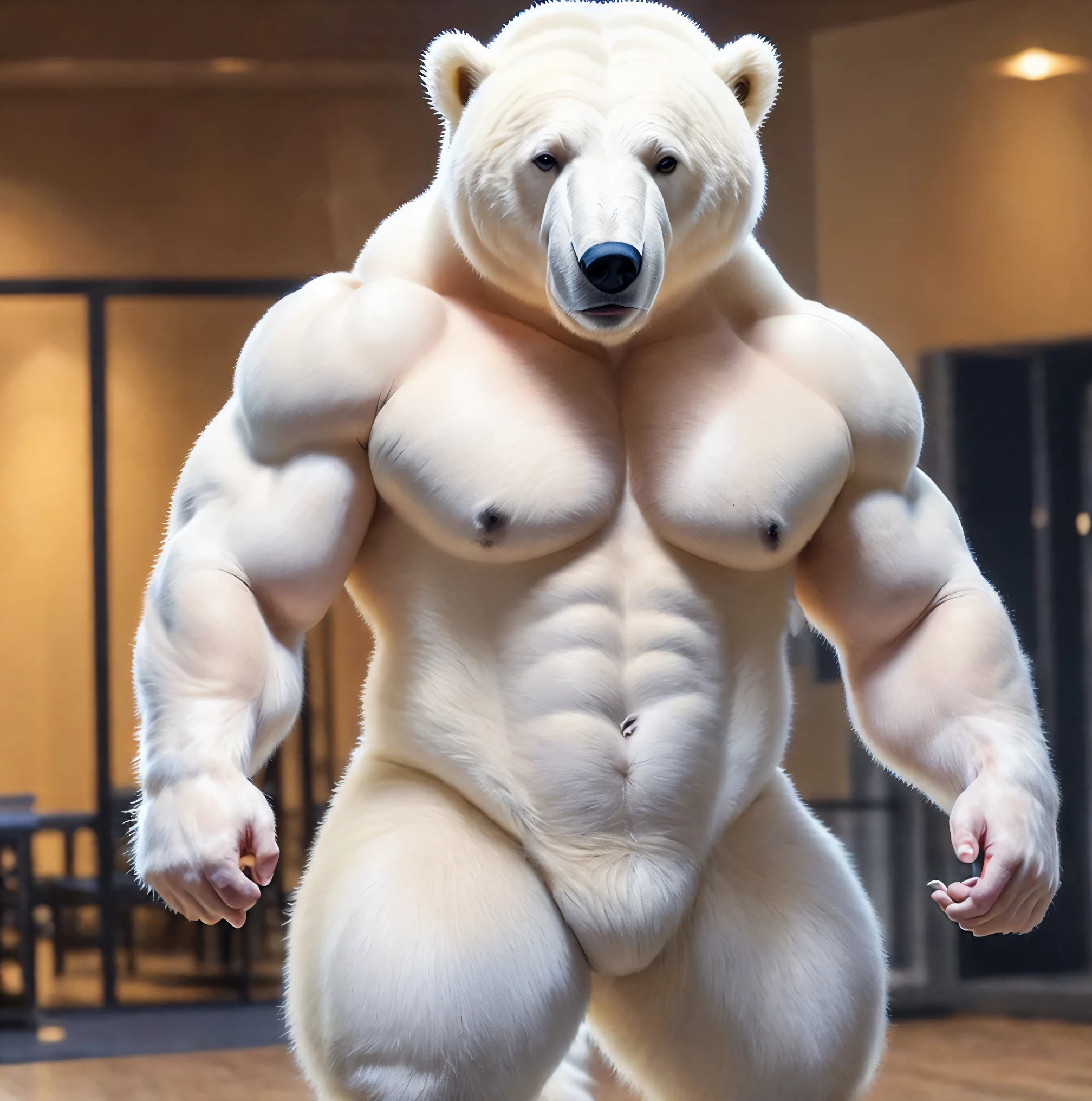 White Bear, muscular