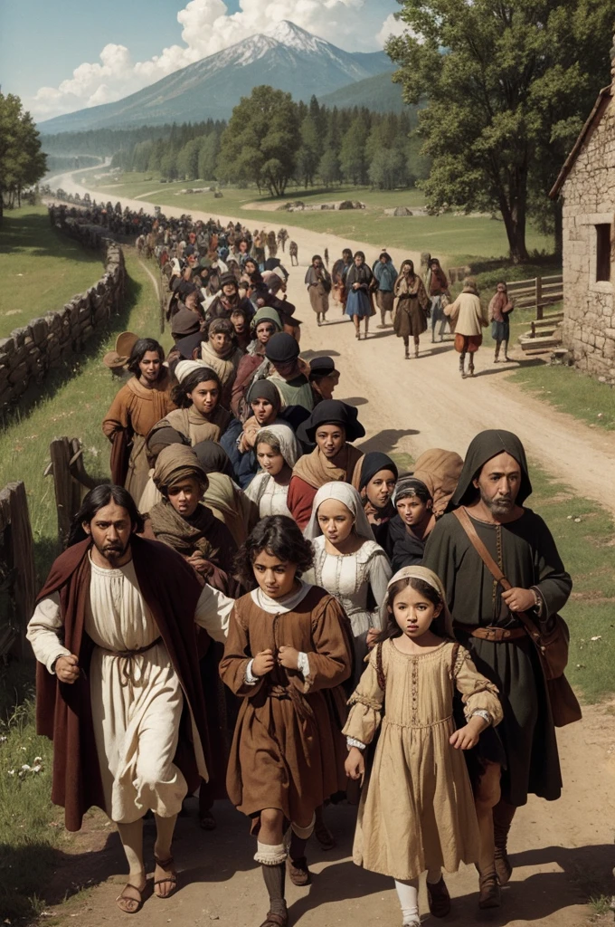 Europeans fleeing in the 1500s