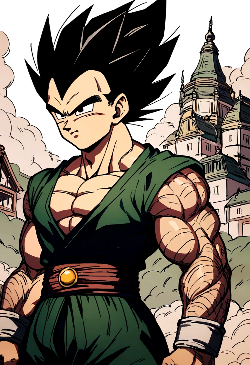 vegeta trains teenage gohan dragon ball