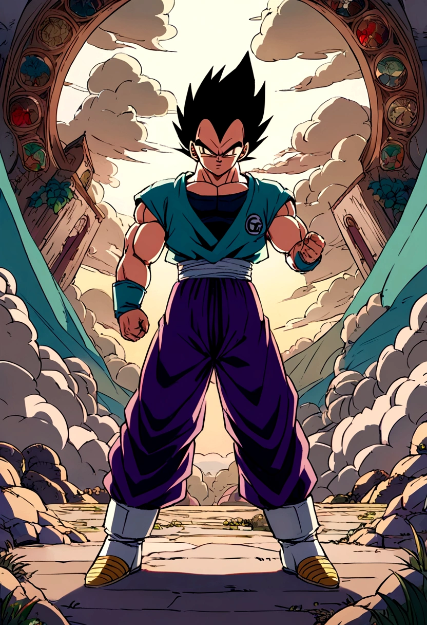 vegeta trains teenage gohan dragon ball