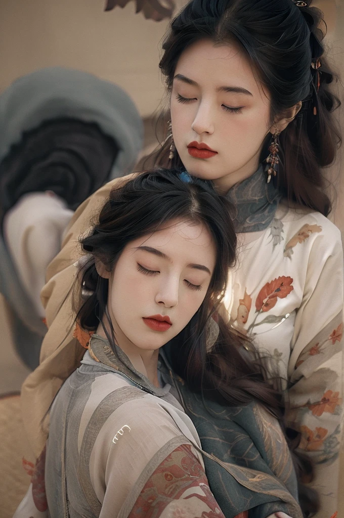 Best quality, masterpiece, ultra high res, photorealistic, raw photo, unity 8k wallpaper,closed eyes