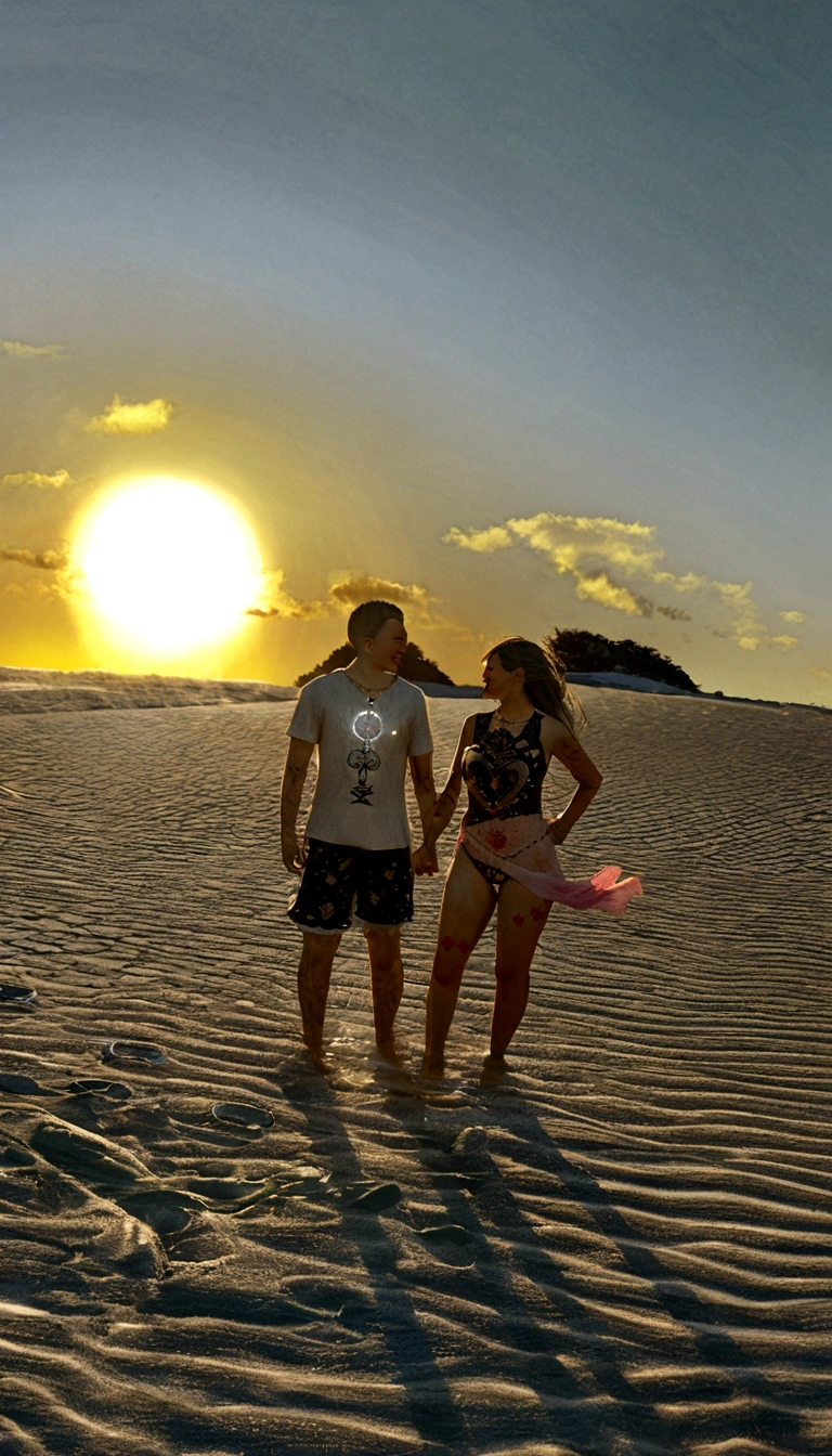 3d watercolor tattoos for couples in Amemos, with heart, infinity, Amemos, Partnership, ilm, connection, feelings, Compass, circles,