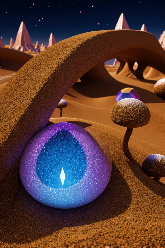 Sagittarius design anthill, with colored crystals, with some visual effects, Fancy, 3D , High Definition, High DefinitionR , 4k luxury, in 4.