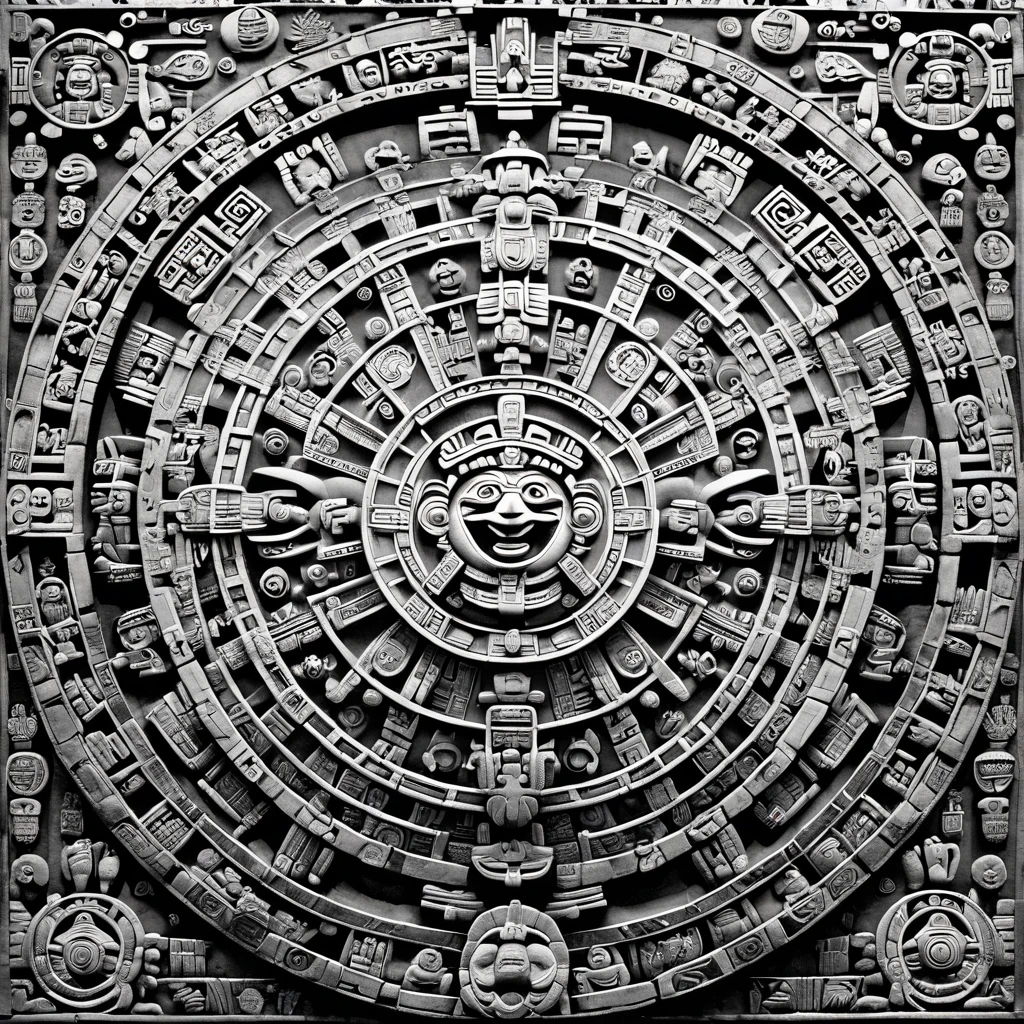 The Aztec calendar, It&#39;s not a calendar. It is a marker of "eras". Telling the story of the 4 suns.