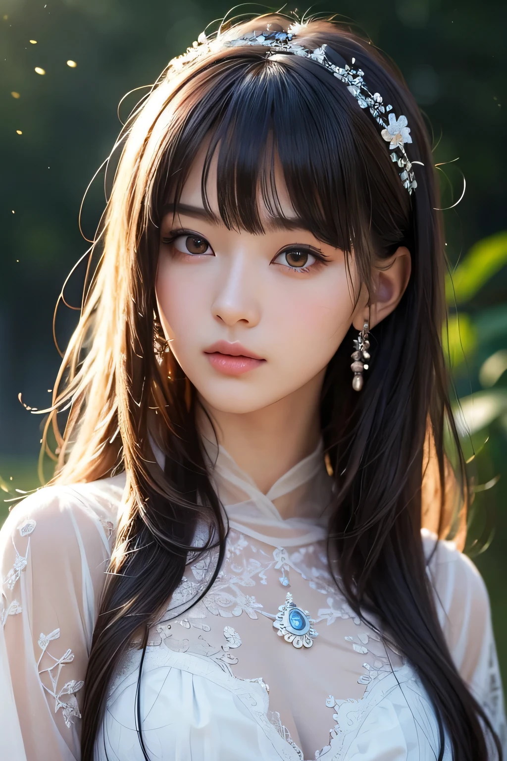 focus on people。Create and express the most amazing compositions of people realistically。((masterpiece))、(((highest quality)))、((Super detailed))、(surreal)、(Detailed CG illustration)、(very delicate and beautiful)、The girl is a masterpiece、highest quality、Realistic skin feel、realistic fabric、symmetrical eyes、thin eyebrows、Introducing a realistic illustration centered on the front center of a girl with realistic and super delicate eyes...。this is the absolute rule, And the next sentence describes the image quality。 The greatest painter in human history meets unparalleled beauty、This is the greatest masterpiece in the history of Inuiku Ichigo., Let's draw the most beautiful image of your life.。 Create amazing anime artwork。'Currently trending on seaStation、Introducing exquisite beauty and captivating aesthetics。Take-out、Slightly plump bust line、shy smile、nffsw、armpit(1:3)、tight-fitting silk t-shirt