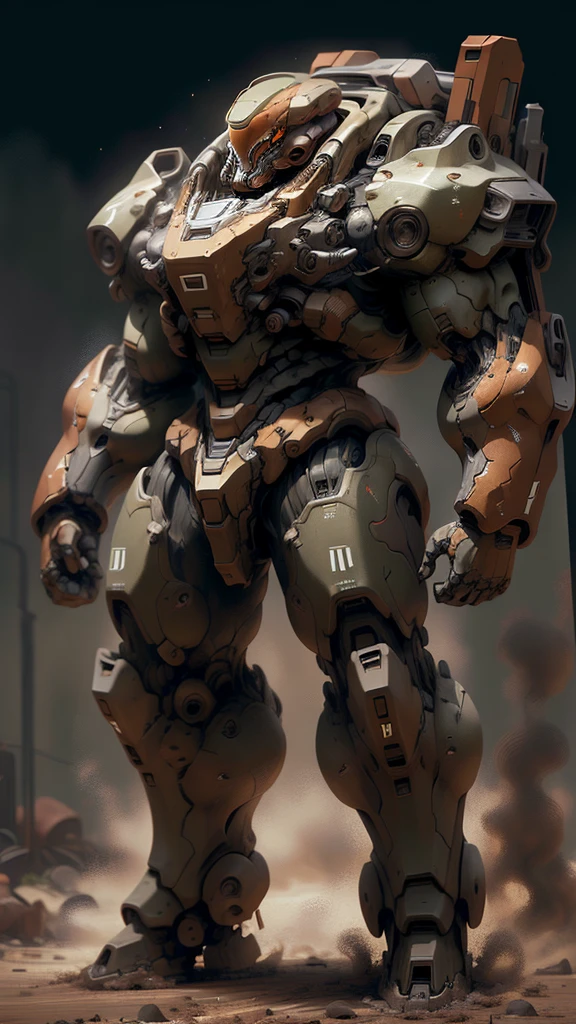 ((best quality)),((masterpiece)),((highres)),((detailed)), original,
DoomMedium,(full body:1.5),
robot, strong, umber, on the dust,