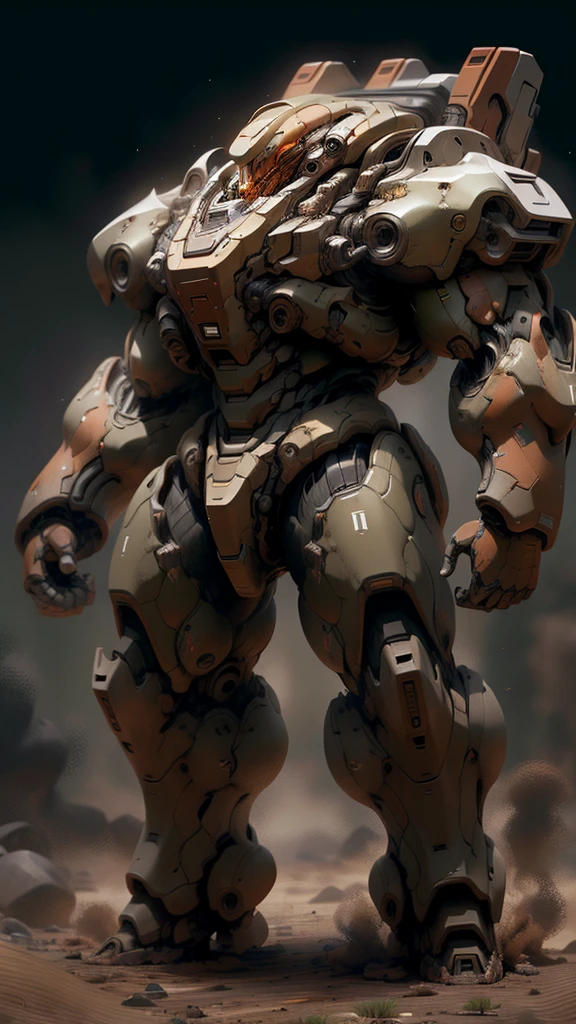((best quality)),((masterpiece)),((highres)),((detailed)), original,
DoomMedium,(full body:1.5),
robot, strong, umber, on the dust,
